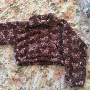 Arizona Jean Co. Quarter Zip Fluffy Jacket